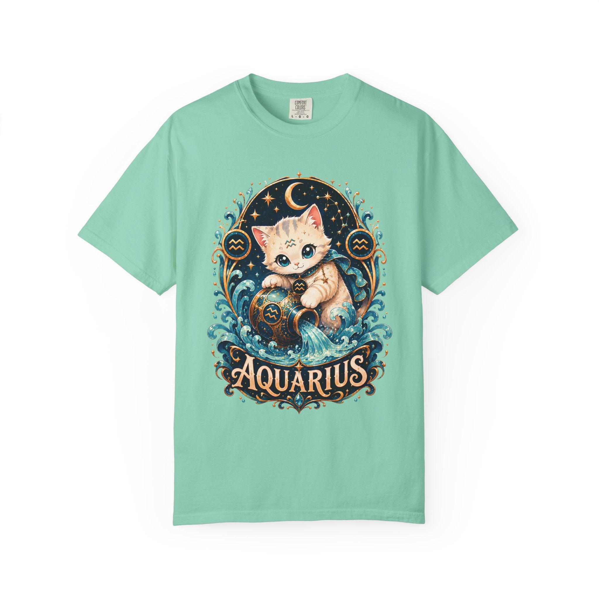 Aquarius Cat horoscope shirt | T-Shirt