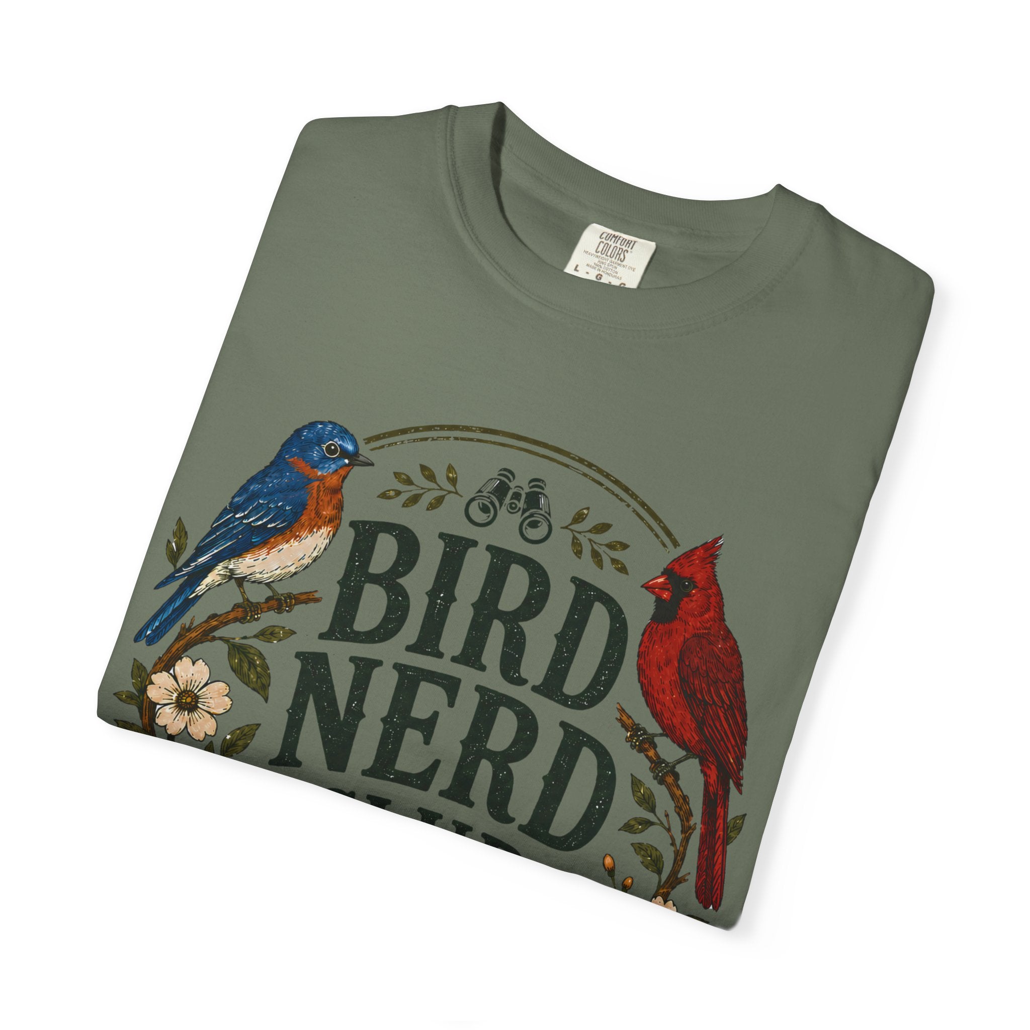 Bird Nerd Club Shirt, Birdwatching Shirt, Nature Lover Tee, Backyard Birder Gift, Cute Bird Lover Shirt, Botanical Bird Graphic Tee