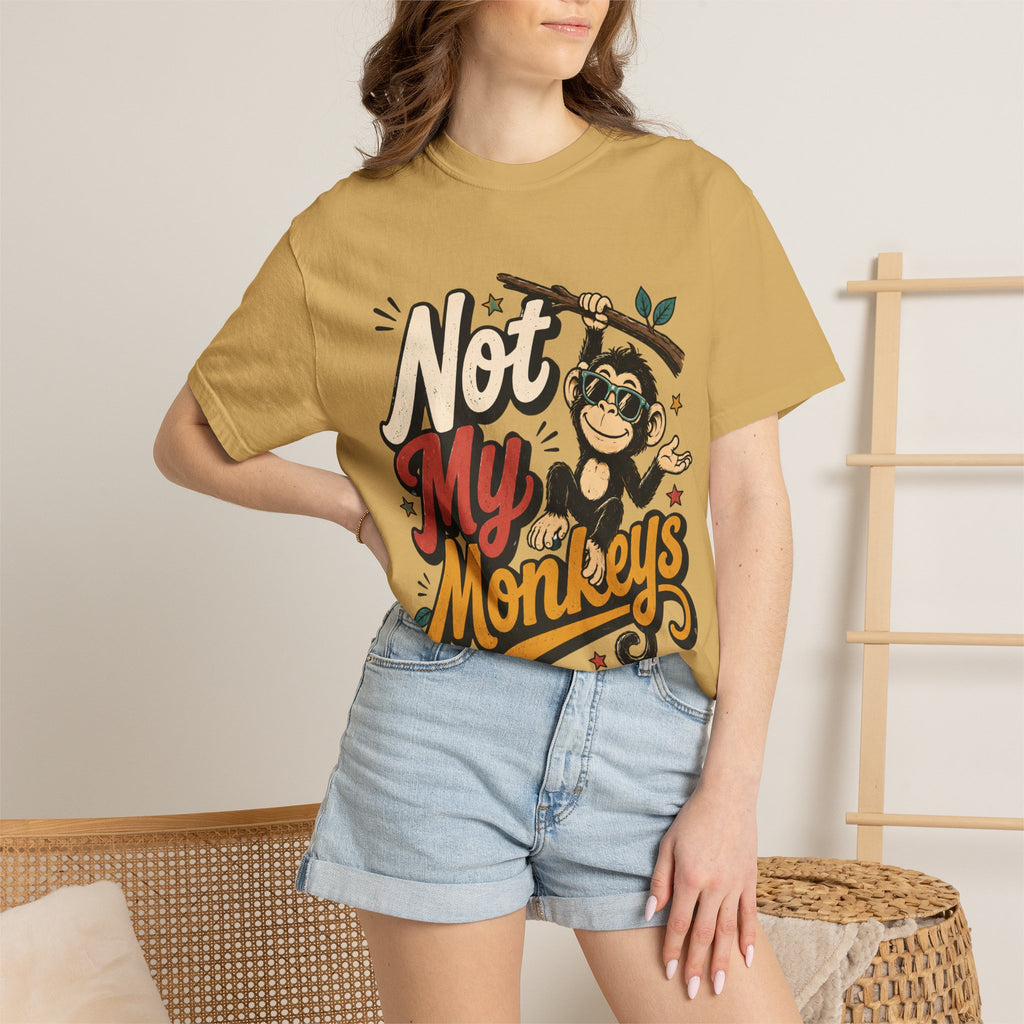 Not My Monkeys Not My Circus Shirt, Funny Monkey Graphic Tee, Comfort Colors Tee, Sarcastic Circus Tee, Oversized Boxy Tee