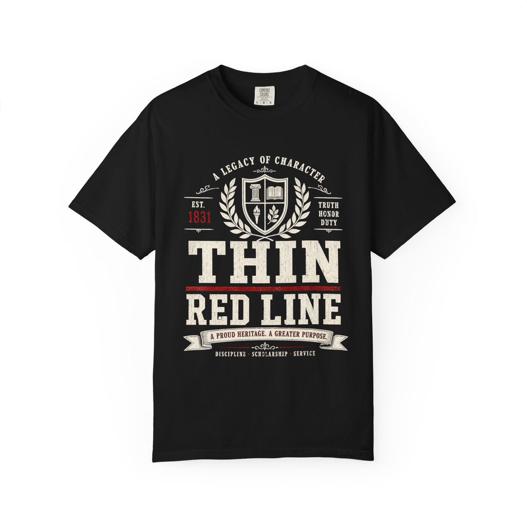 Thin Red Line Shirt, Alabama Football Game Day Tee, VIntage Collegiate Crimson Fan Shirt, Southern Heritage College Inspired T-Shirt