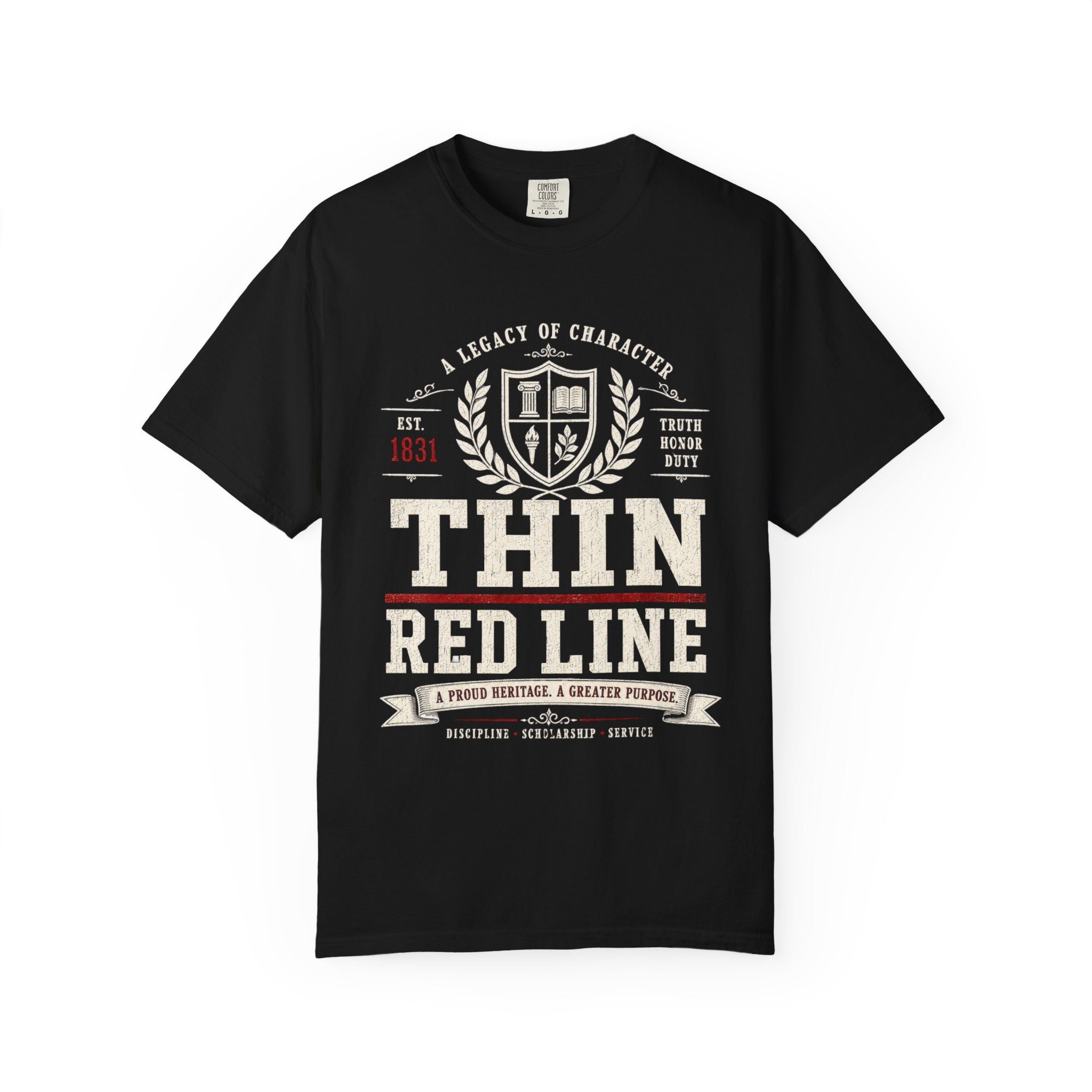 Thin Red Line Shirt, Alabama Football Game Day Tee, VIntage Collegiate Crimson Fan Shirt, Southern Heritage College Inspired T-Shirt