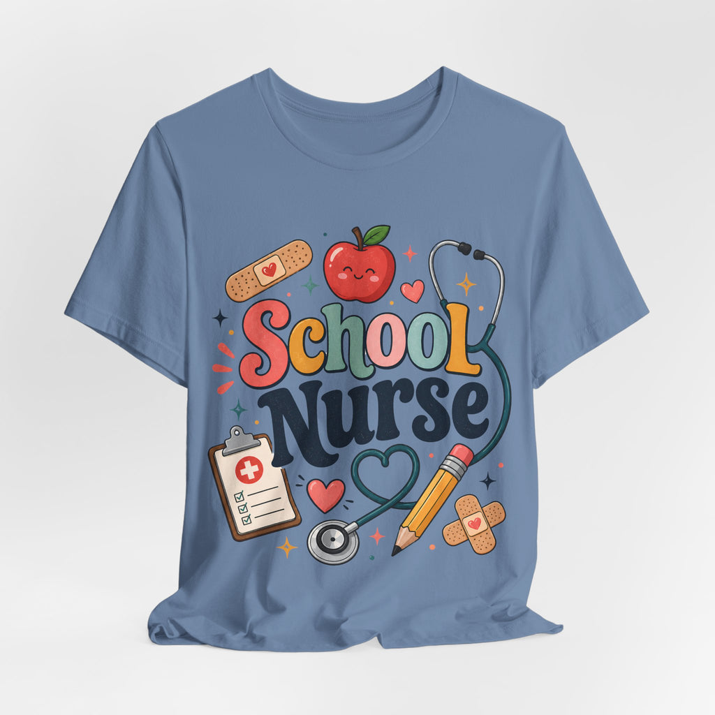 School Nurse Shirt, Cute Nurse Teacher Tee, School Nurse Gift, Nurse Appreciation Shirt, Back to School Nurse Tee, Pediatric Nurse Shirt