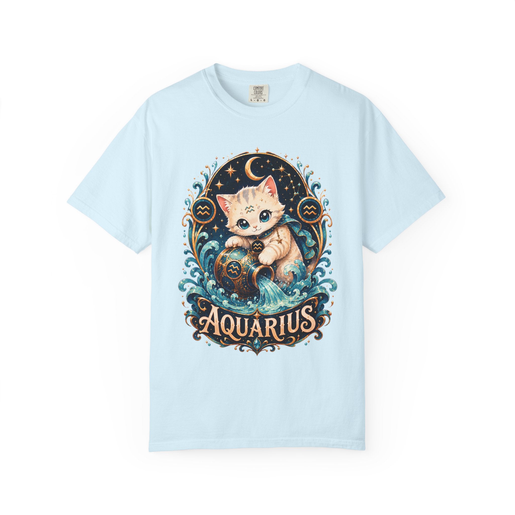 Aquarius Cat horoscope shirt | T-Shirt