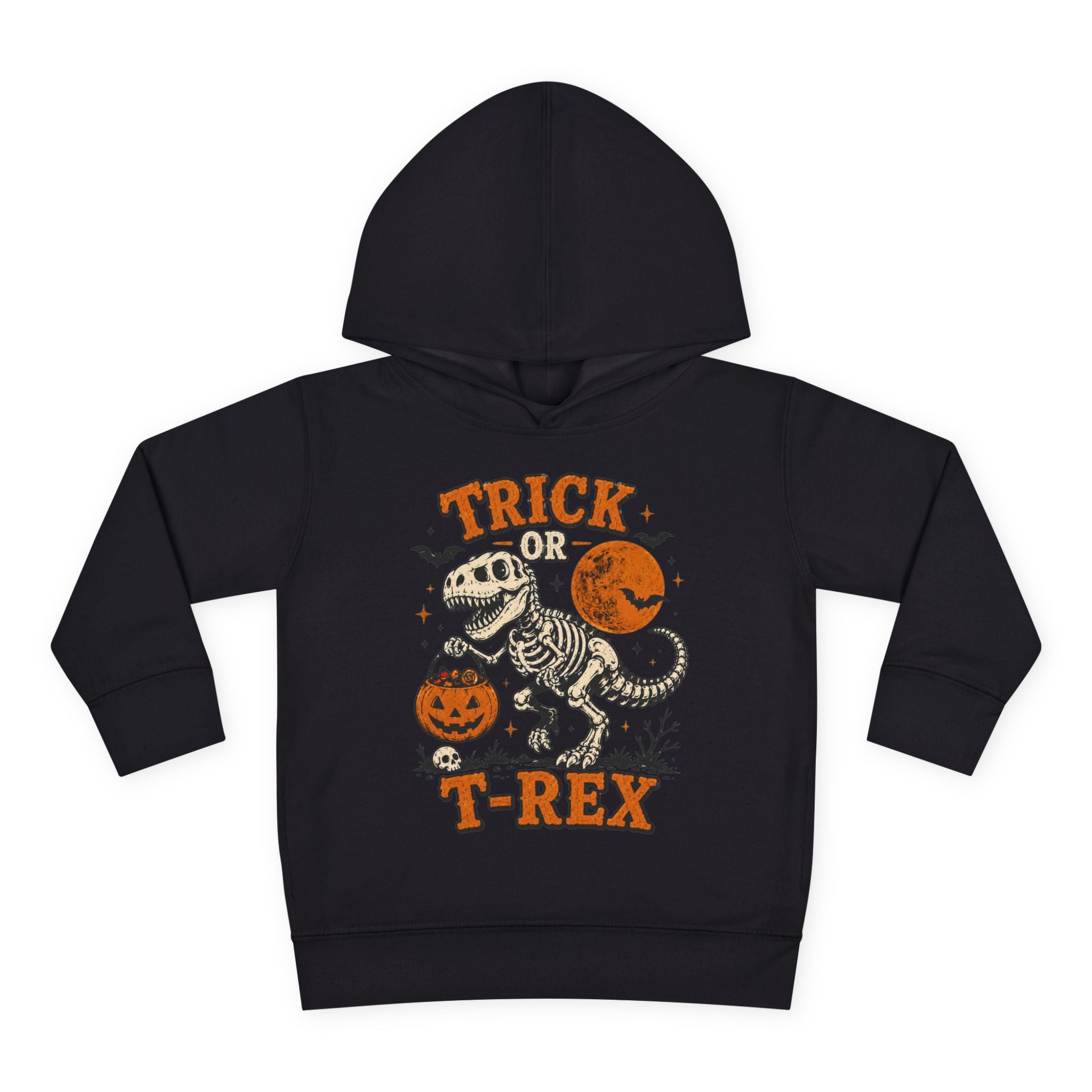 Trick Or T-Rex Toddler Hoodie, Halloween Dinosaur Hoodie, Cute Skeleton T Rex Sweatshirt, Kids Halloween Hoodie, Toddler Fall Outfit