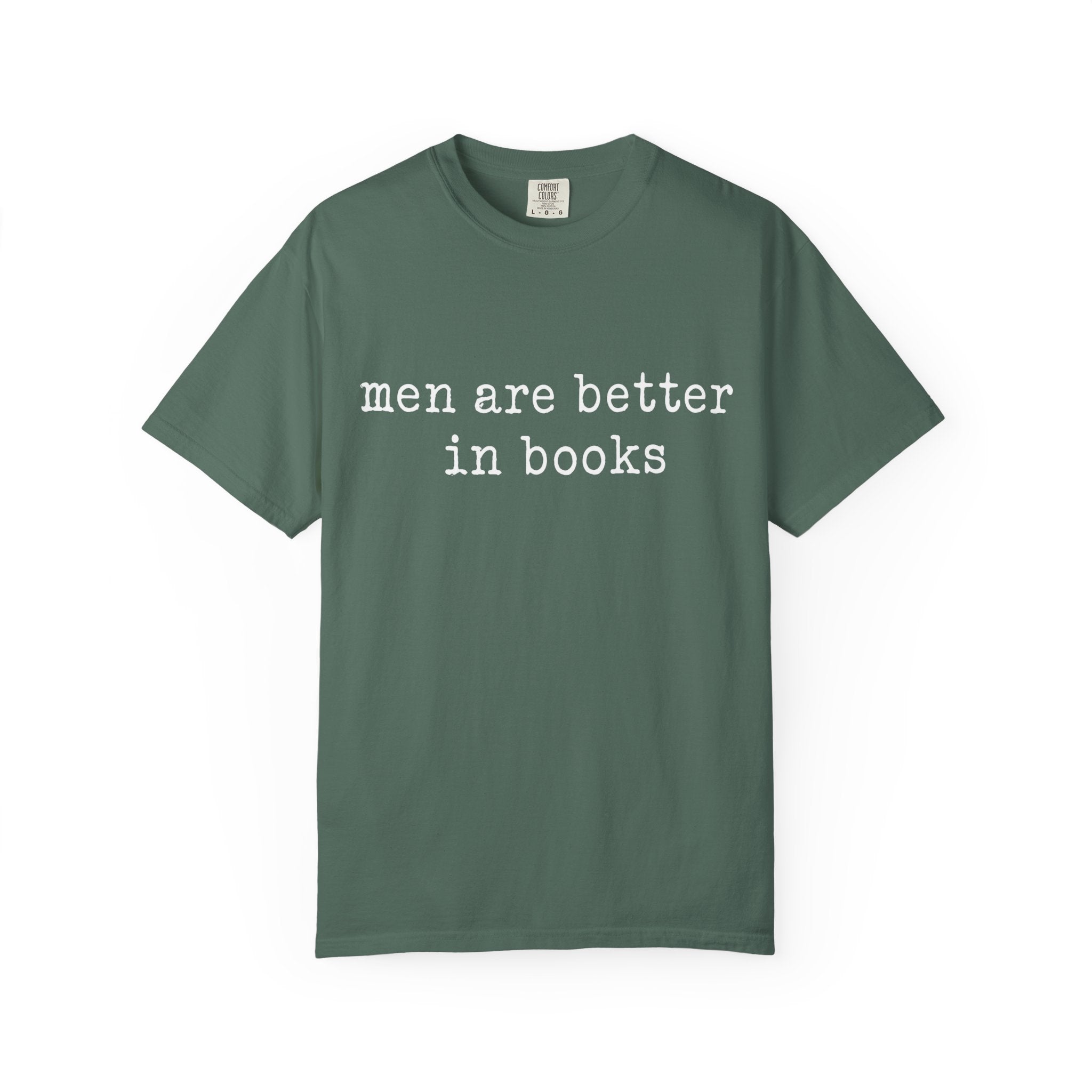 Men Are Better In Books Shirt, Book Lover Shirt, Funny Reader Tee, Romance Book Shirt, Bookish Gift, Minimalist Graphic Tee, Reader Shirt