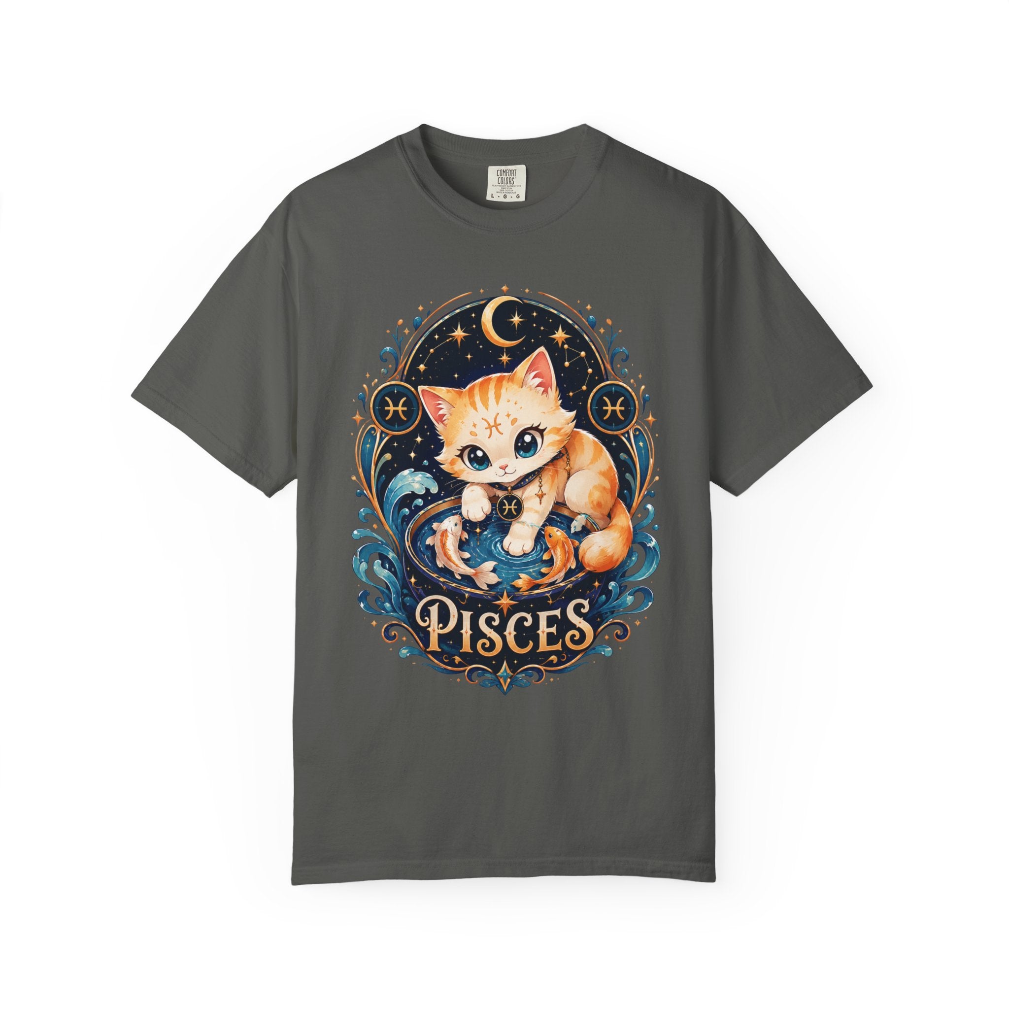 Pisces Cat Shirt, Cute Zodiac Kitty Tee, Astrology Cat Shirt, Pisces Gift, Kawaii Cat Lover Shirt, February March Birthday Tee