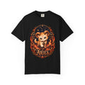 Cute Aries Ram Zodiac Illustration T-Shirt | Astrology, Fire Sign