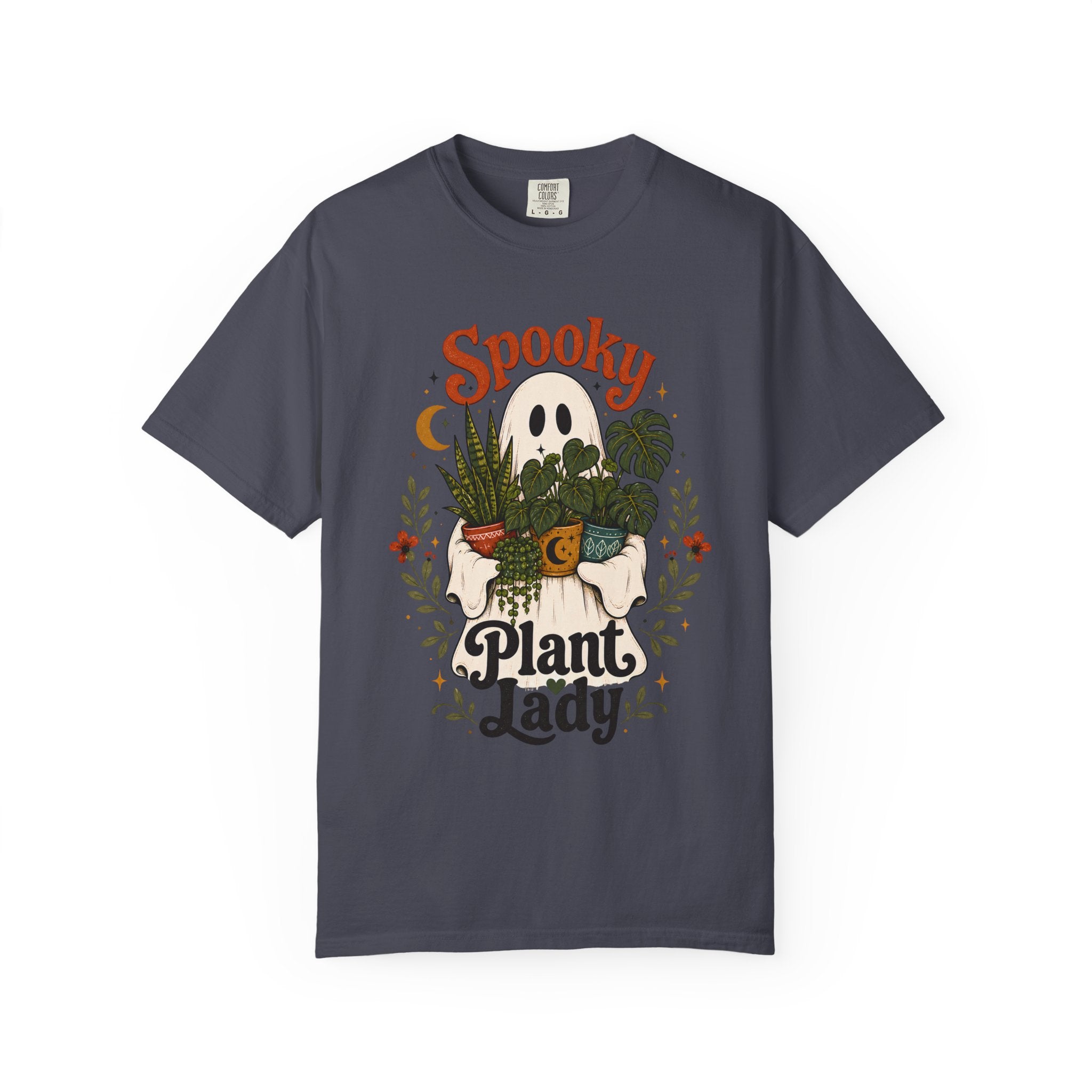 Spooky Plant Lady Halloween Shirt | Cute Pumpkin Potted Plants Tee