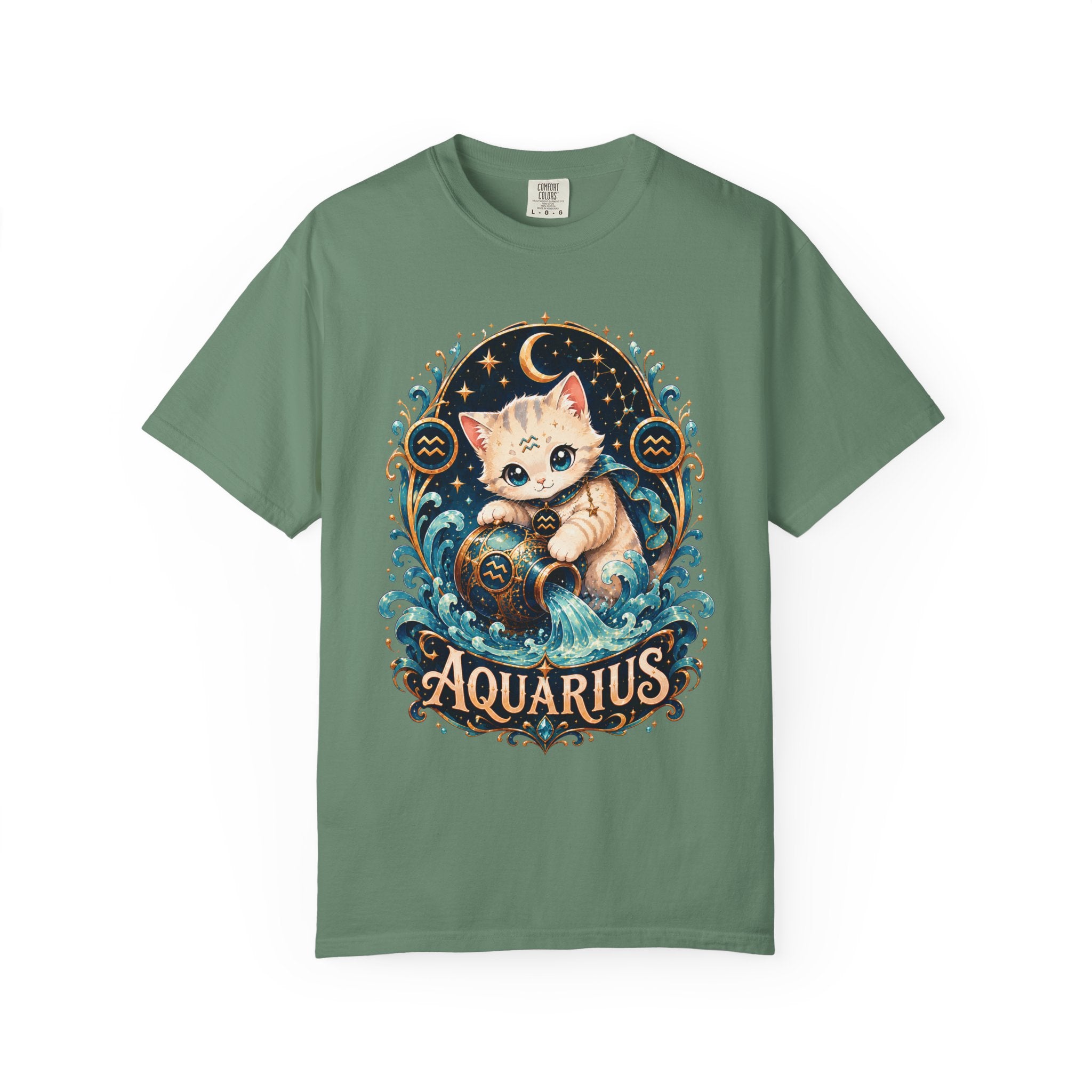Aquarius Cat horoscope shirt | T-Shirt