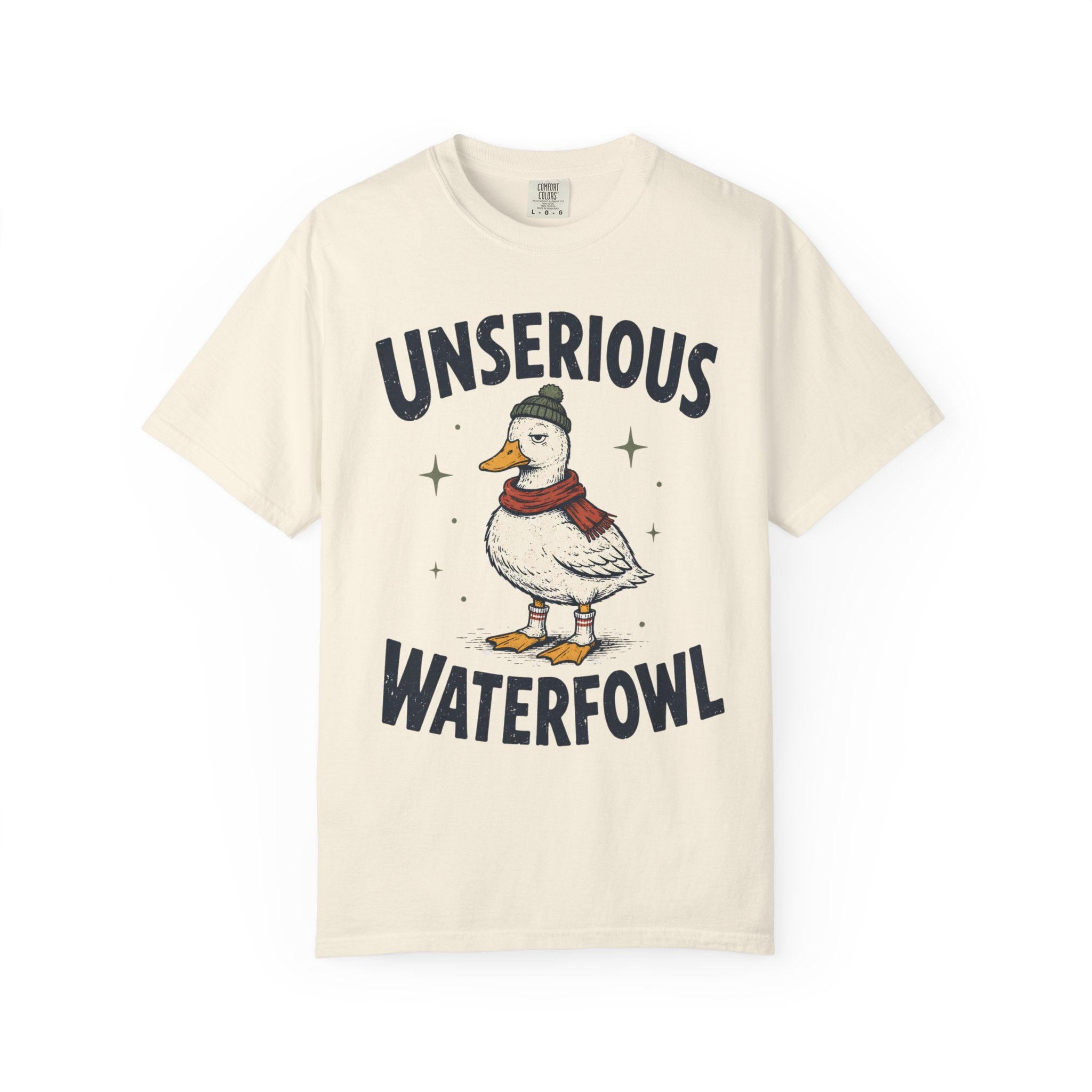 Unserious Waterfowl Shirt, Funny Duck Shirt, Comfort Colors Duck Tee, Sarcastic Animal Shirt, Cozy Winter Duck Graphic Tee, Bird Lover Gift