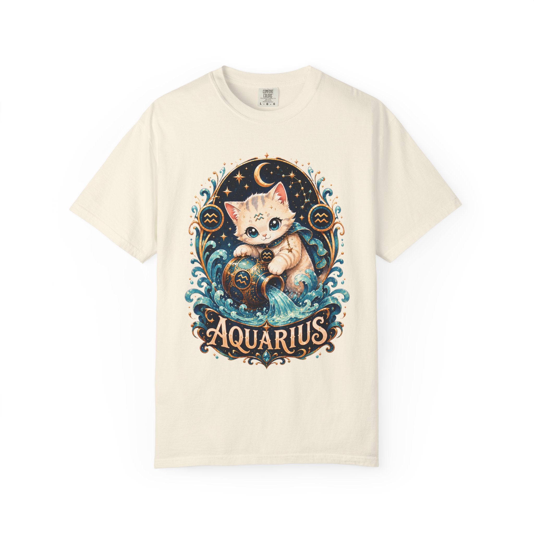 Aquarius Cat horoscope shirt | T-Shirt