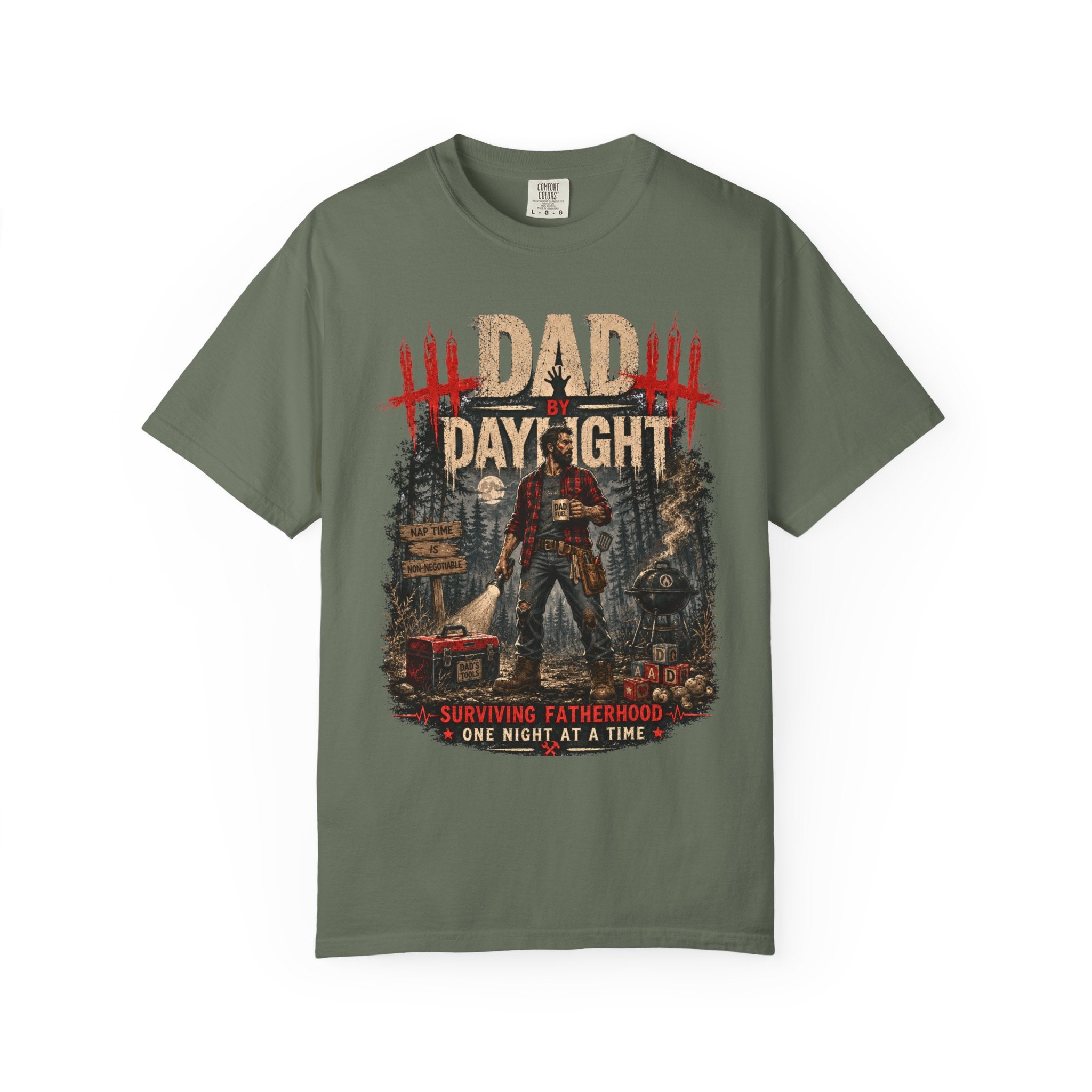 Dad By Daylight Shirt, Funny Gamer Dad Tee, Horror Game Dad Shirt, Fathers Day Gamer Gift, Survival Horror Dad Gift, Gaming Dad T-Shirt