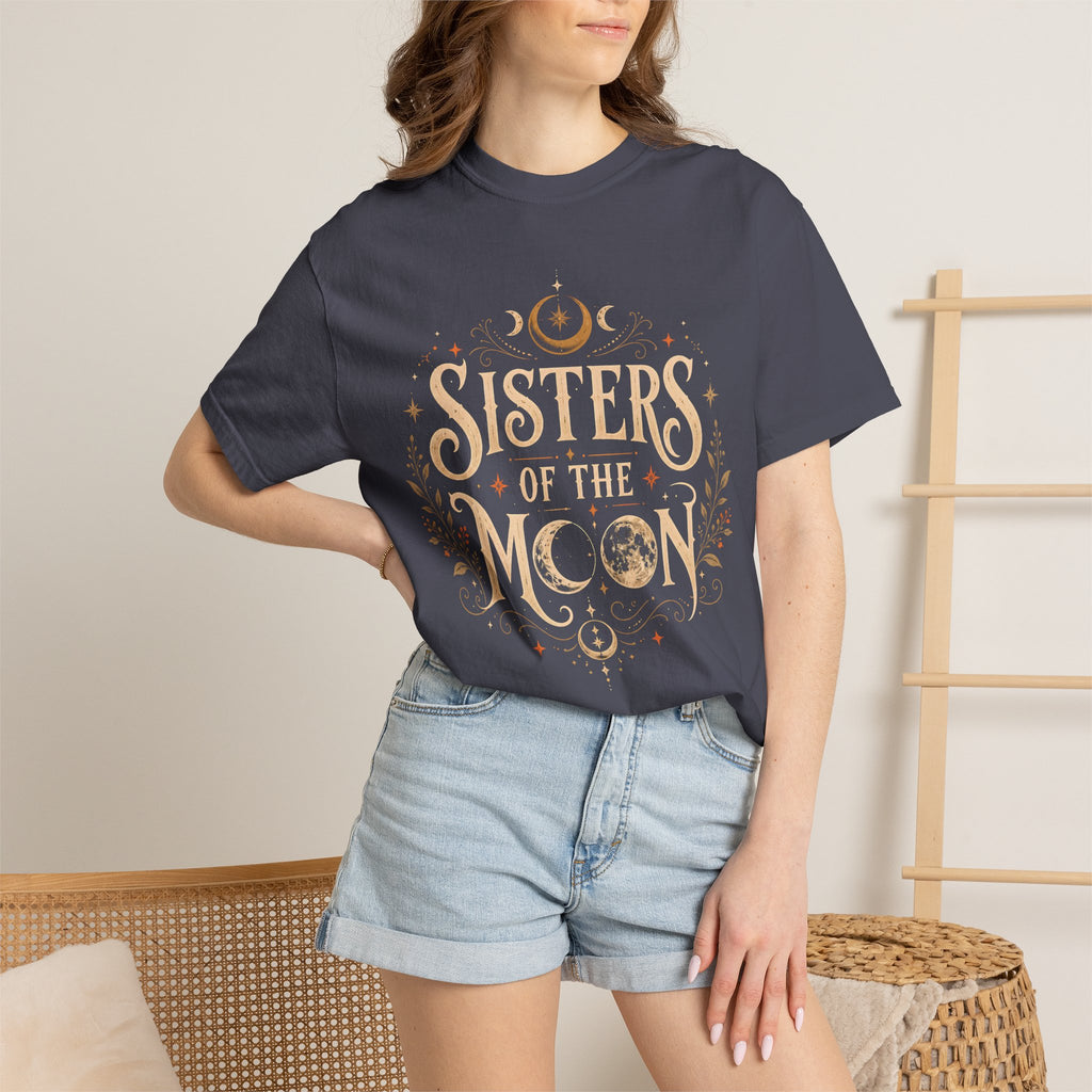 Sisters of the Moon Shirt, Witchy Halloween Shirt, Celestial Moon Tee, Witch Shirt, Spooky Season Shirt, Occult Graphic Tee, Fall Shirt