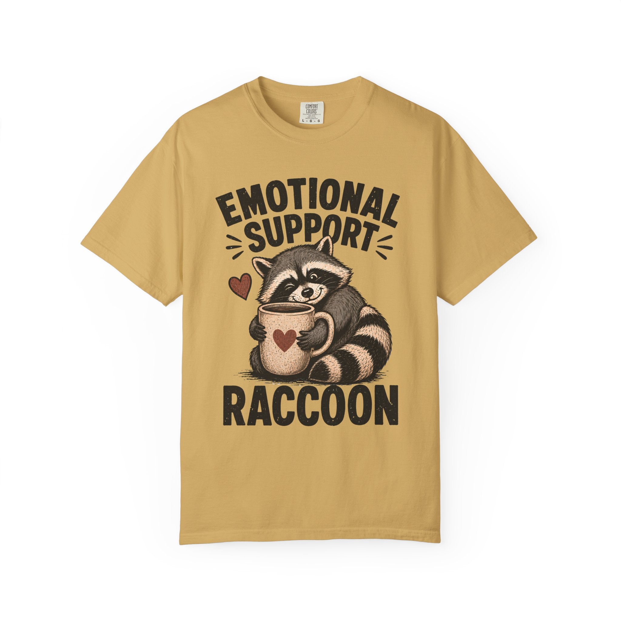 Emotional Support Raccoon Shirt, Funny Raccoon Mug Tee, Cute Animal Meme Shirt, Weird Cottagecore Animal Shirt, Cozy Raccoon Gift