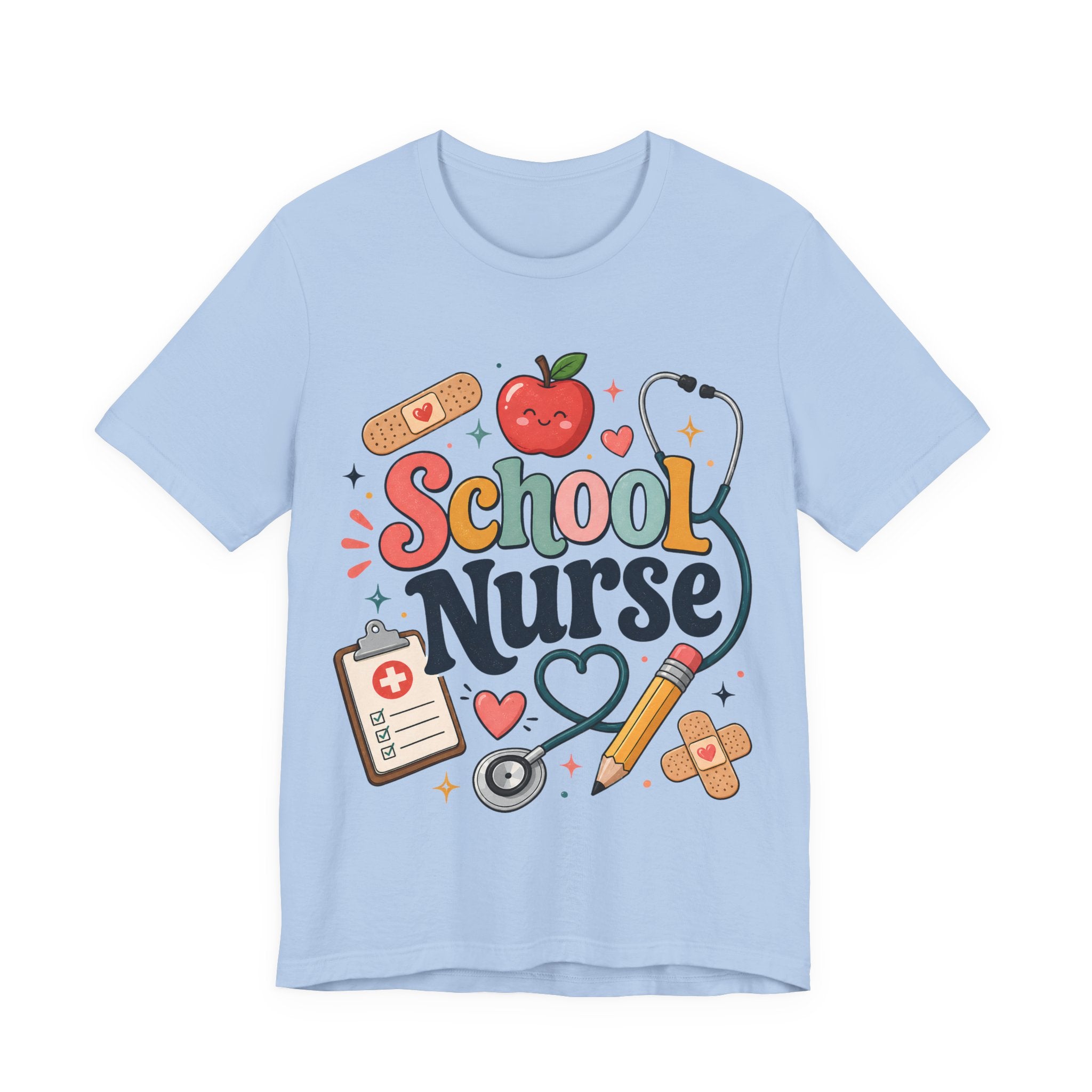 School Nurse Shirt, Cute Nurse Teacher Tee, School Nurse Gift, Nurse Appreciation Shirt, Back to School Nurse Tee, Pediatric Nurse Shirt