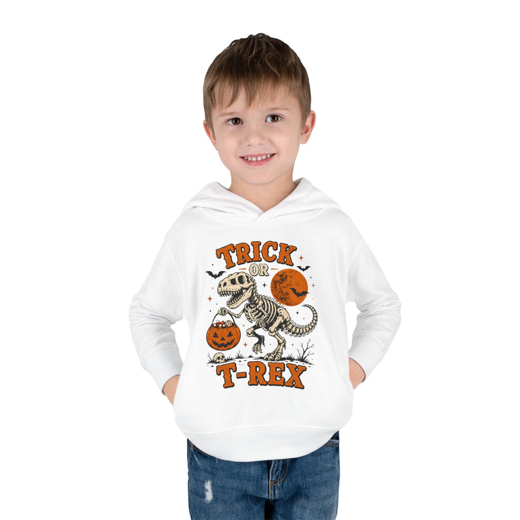 Trick Or T-Rex Toddler Hoodie, Halloween Dinosaur Hoodie, Cute Skeleton T Rex Sweatshirt, Kids Halloween Hoodie, Toddler Fall Outfit
