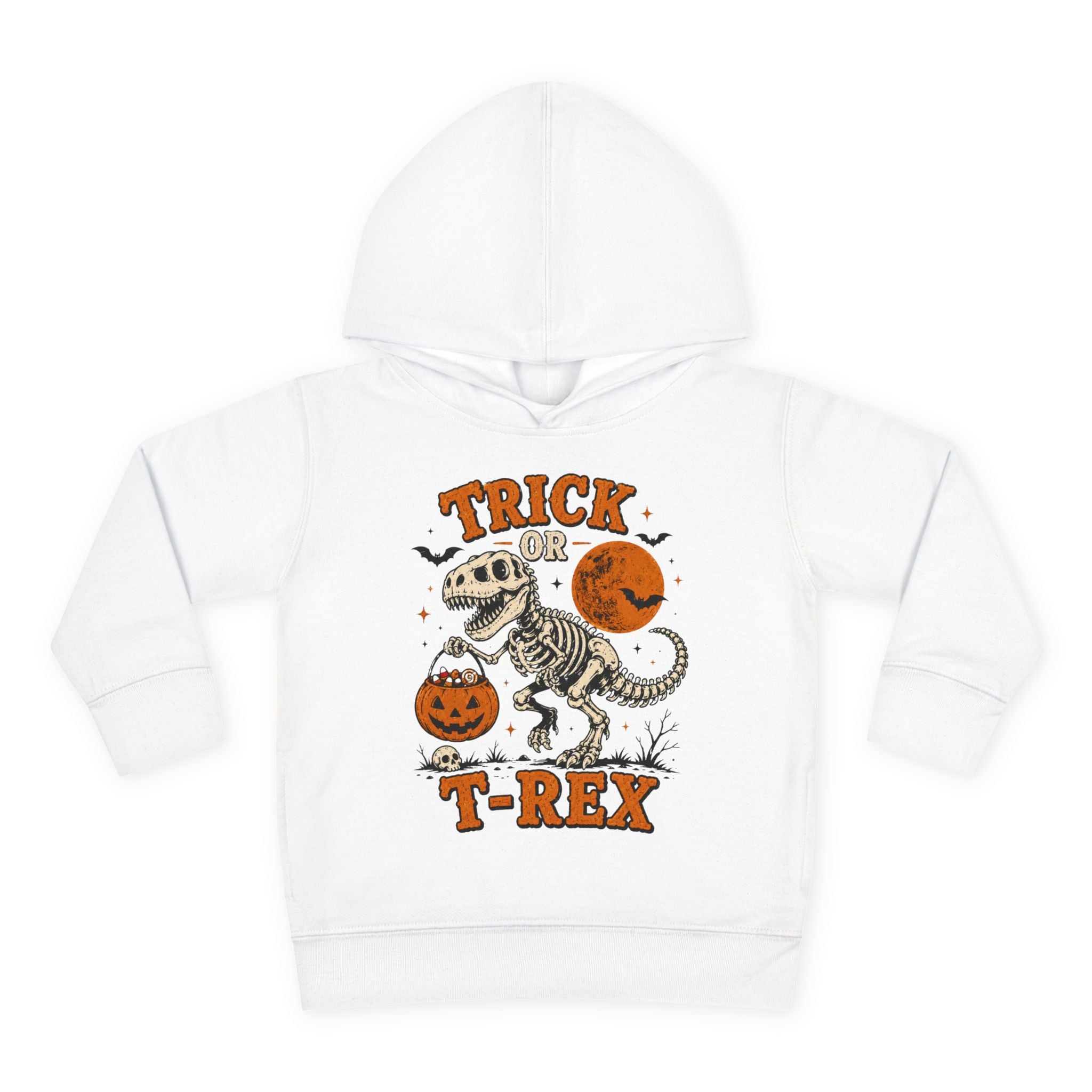 Trick Or T-Rex Toddler Hoodie, Halloween Dinosaur Hoodie, Cute Skeleton T Rex Sweatshirt, Kids Halloween Hoodie, Toddler Fall Outfit