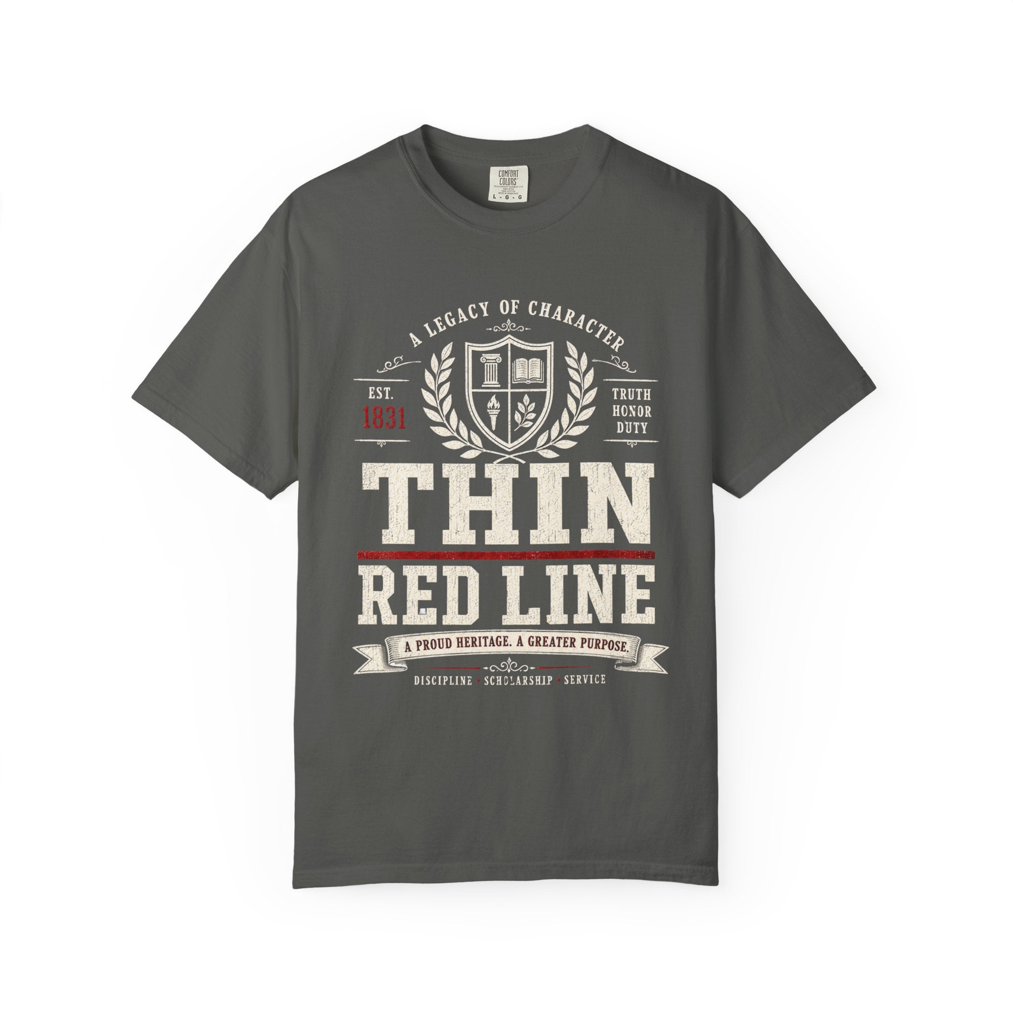 Thin Red Line Shirt, Alabama Football Game Day Tee, VIntage Collegiate Crimson Fan Shirt, Southern Heritage College Inspired T-Shirt