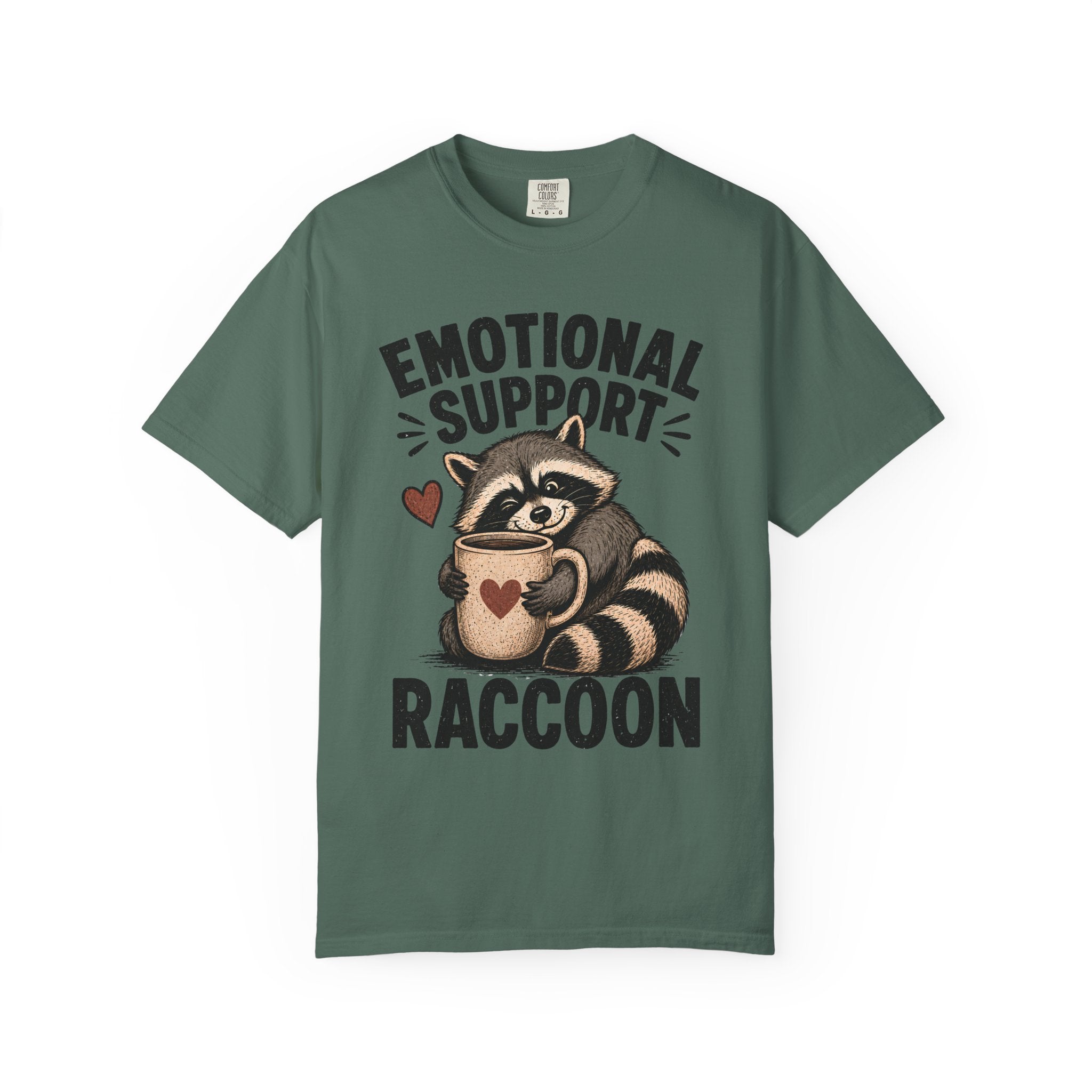 Emotional Support Raccoon Shirt, Funny Raccoon Mug Tee, Cute Animal Meme Shirt, Weird Cottagecore Animal Shirt, Cozy Raccoon Gift