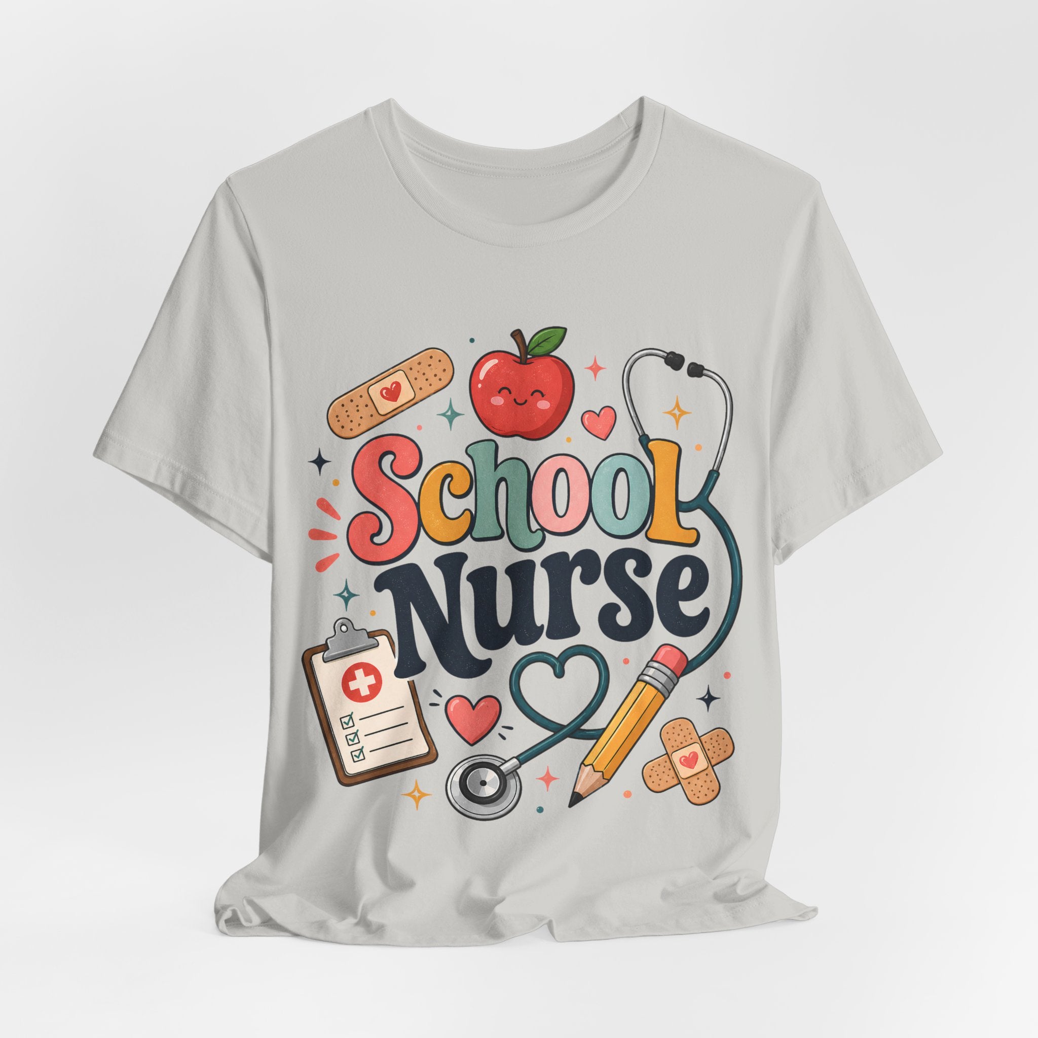 School Nurse Shirt, Cute Nurse Teacher Tee, School Nurse Gift, Nurse Appreciation Shirt, Back to School Nurse Tee, Pediatric Nurse Shirt