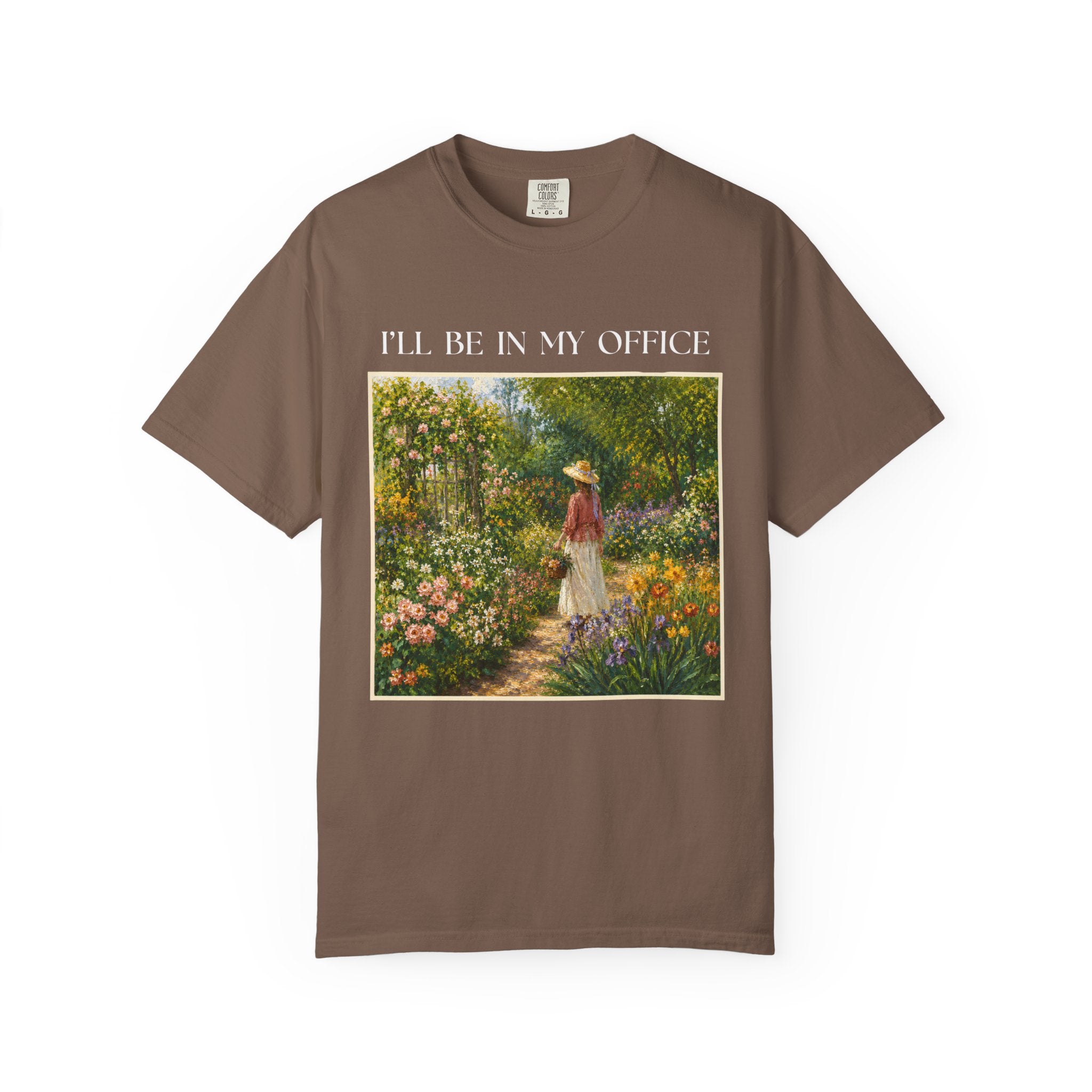 ILL Be In My Office Shirt, Garden Lover TShirt, Cottagecore Floral Tee, Gardening Shirt, Comfort Colors Garden Graphic Tee