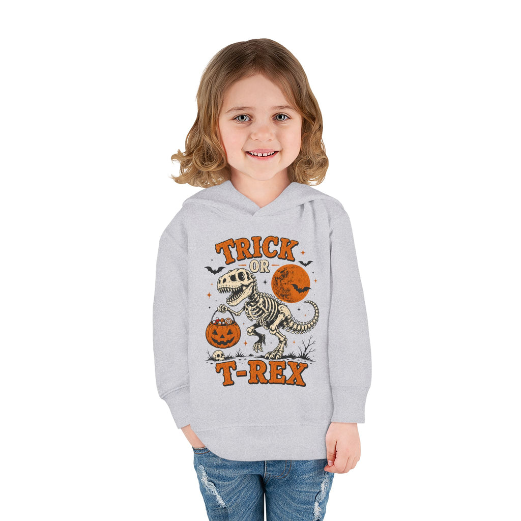 Trick Or T-Rex Toddler Hoodie, Halloween Dinosaur Hoodie, Cute Skeleton T Rex Sweatshirt, Kids Halloween Hoodie, Toddler Fall Outfit
