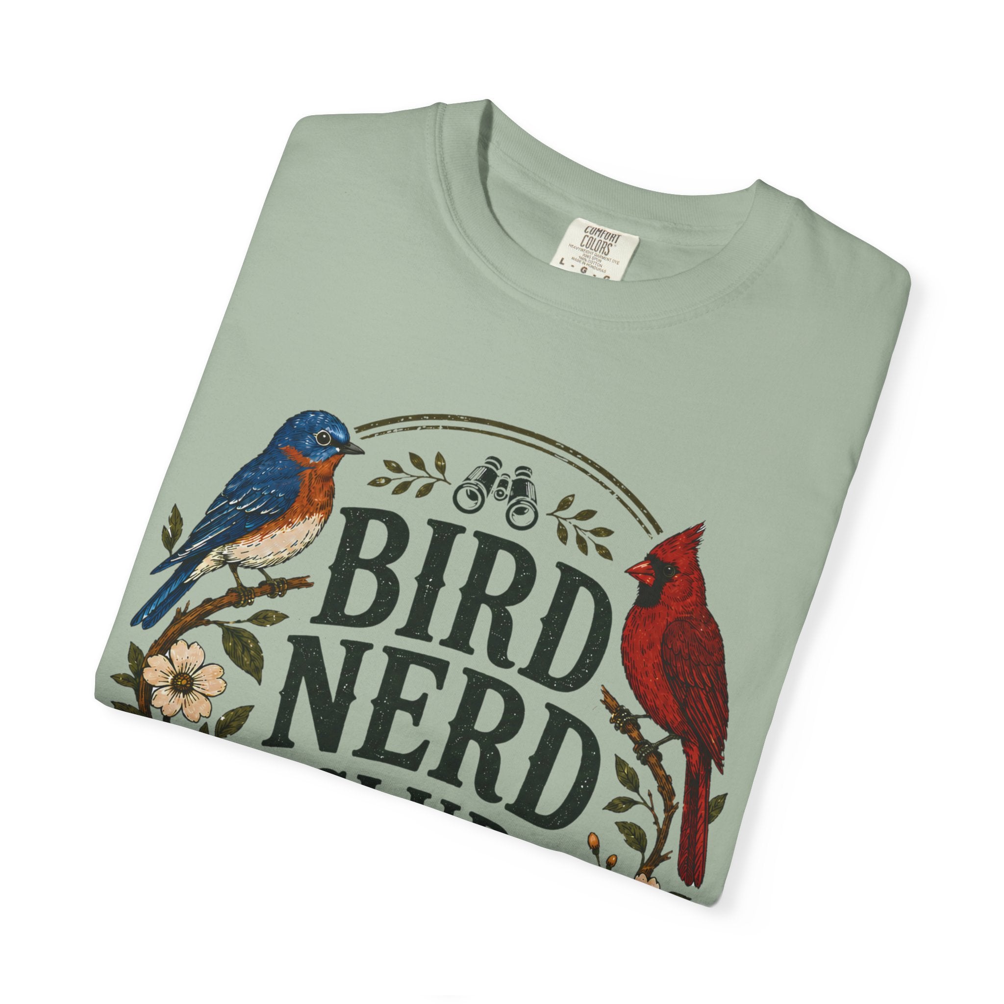 Bird Nerd Club Shirt, Birdwatching Shirt, Nature Lover Tee, Backyard Birder Gift, Cute Bird Lover Shirt, Botanical Bird Graphic Tee