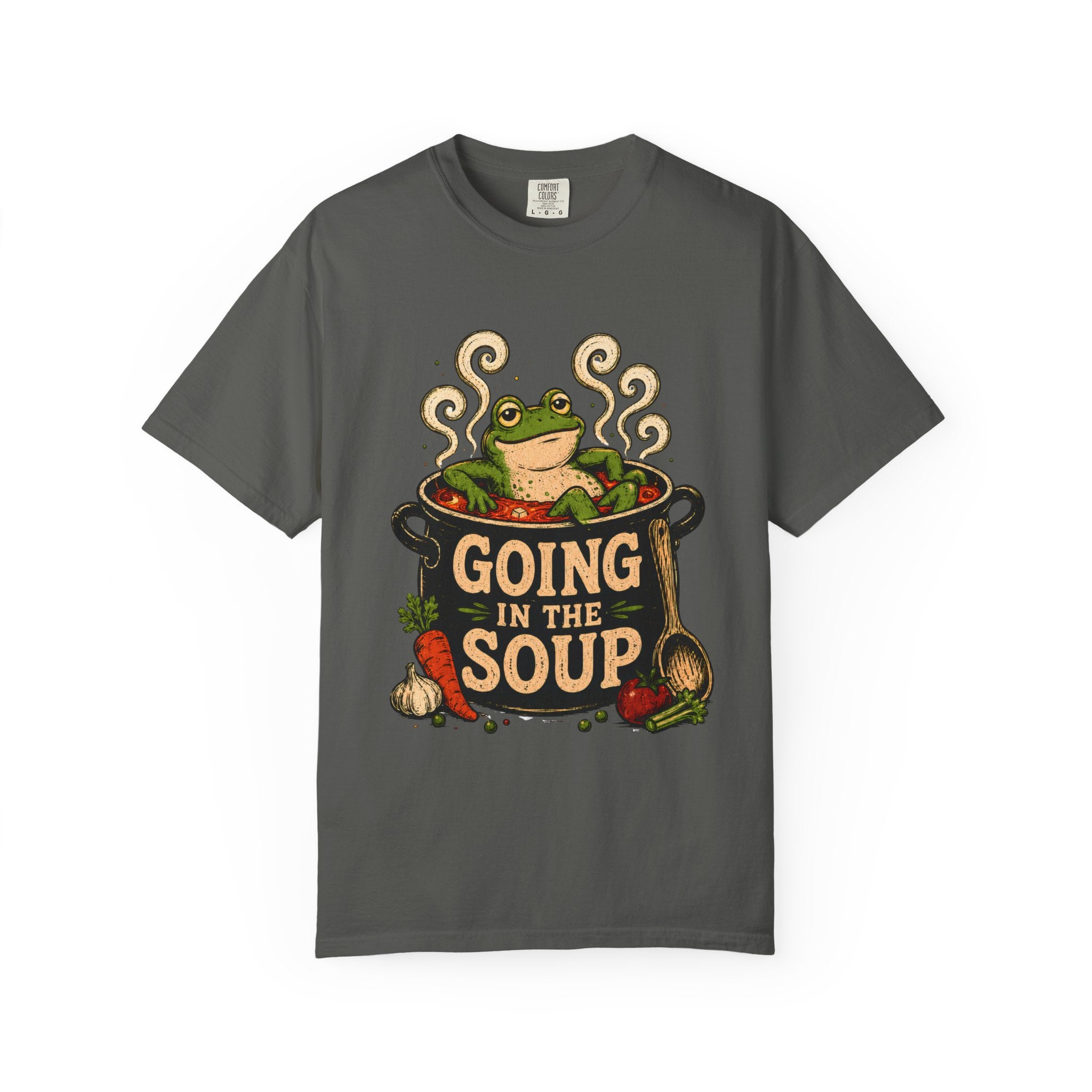 Going In The Soup Frog Shirt, Funny Frog Meme Tee, Weird Animal Shirt, Comfort Colors Frog Shirt, Cottagecore Humor Tee, Soup Lover Gift