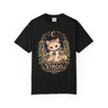 Virgo Cat Illustration T-shirt | Zodiac Kitty Astrology Tee