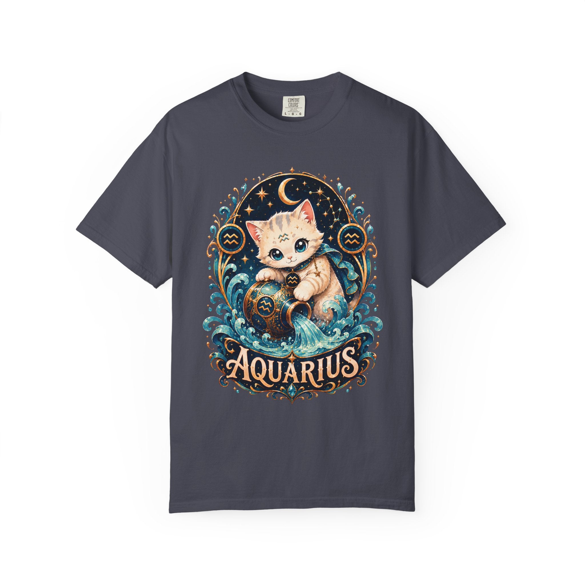 Aquarius Cat horoscope shirt | T-Shirt