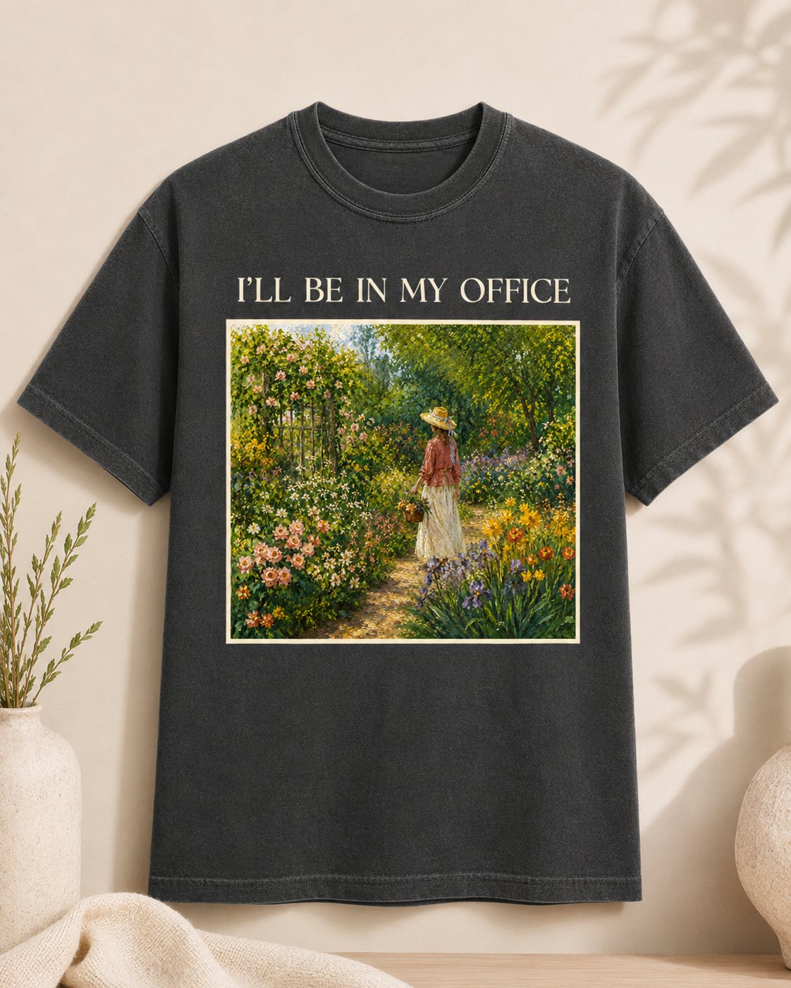 ILL Be In My Office Shirt, Garden Lover TShirt, Cottagecore Floral Tee, Gardening Shirt, Comfort Colors Garden Graphic Tee